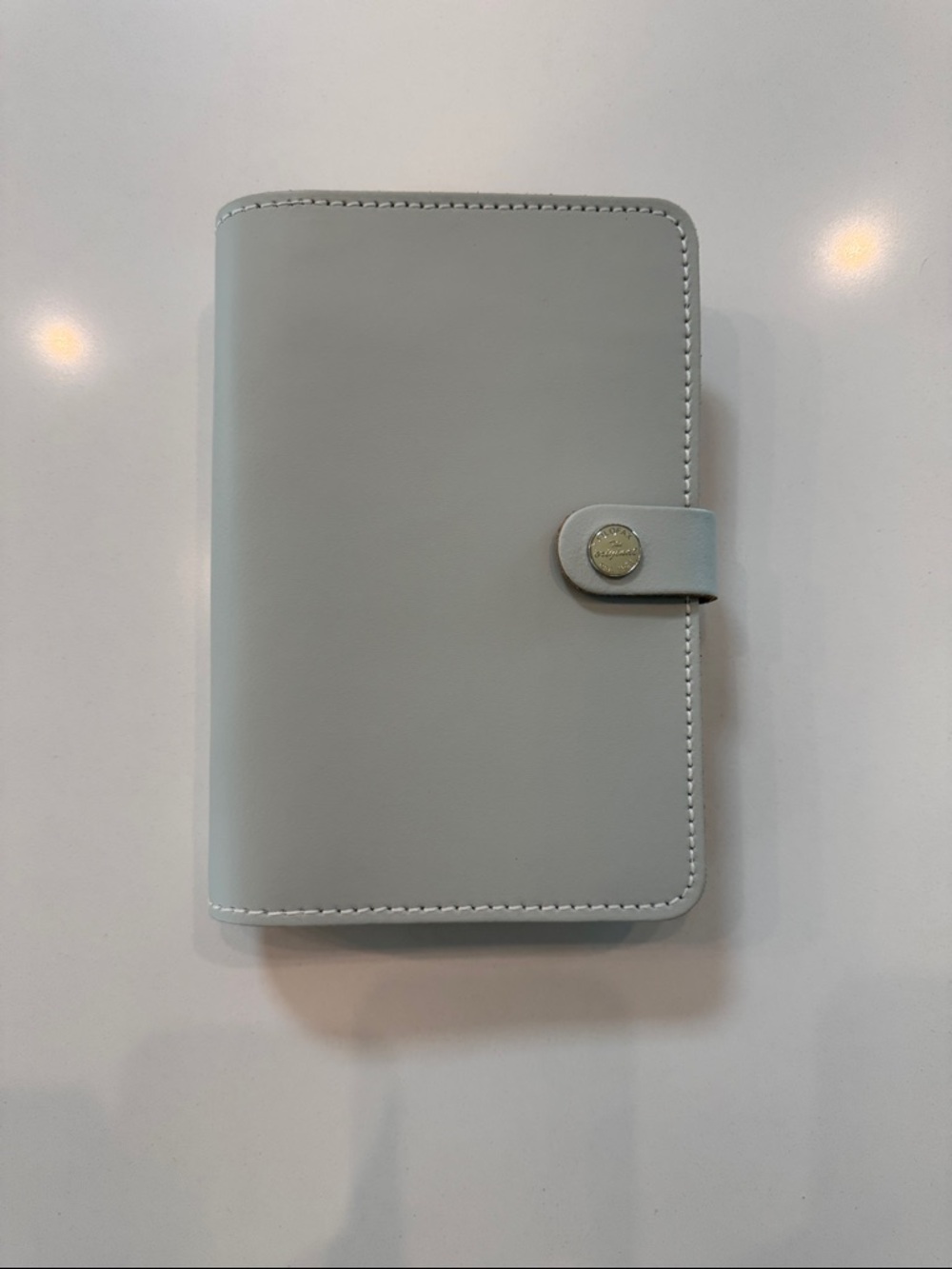 The Original Personal Leather Organizer in the color STONE